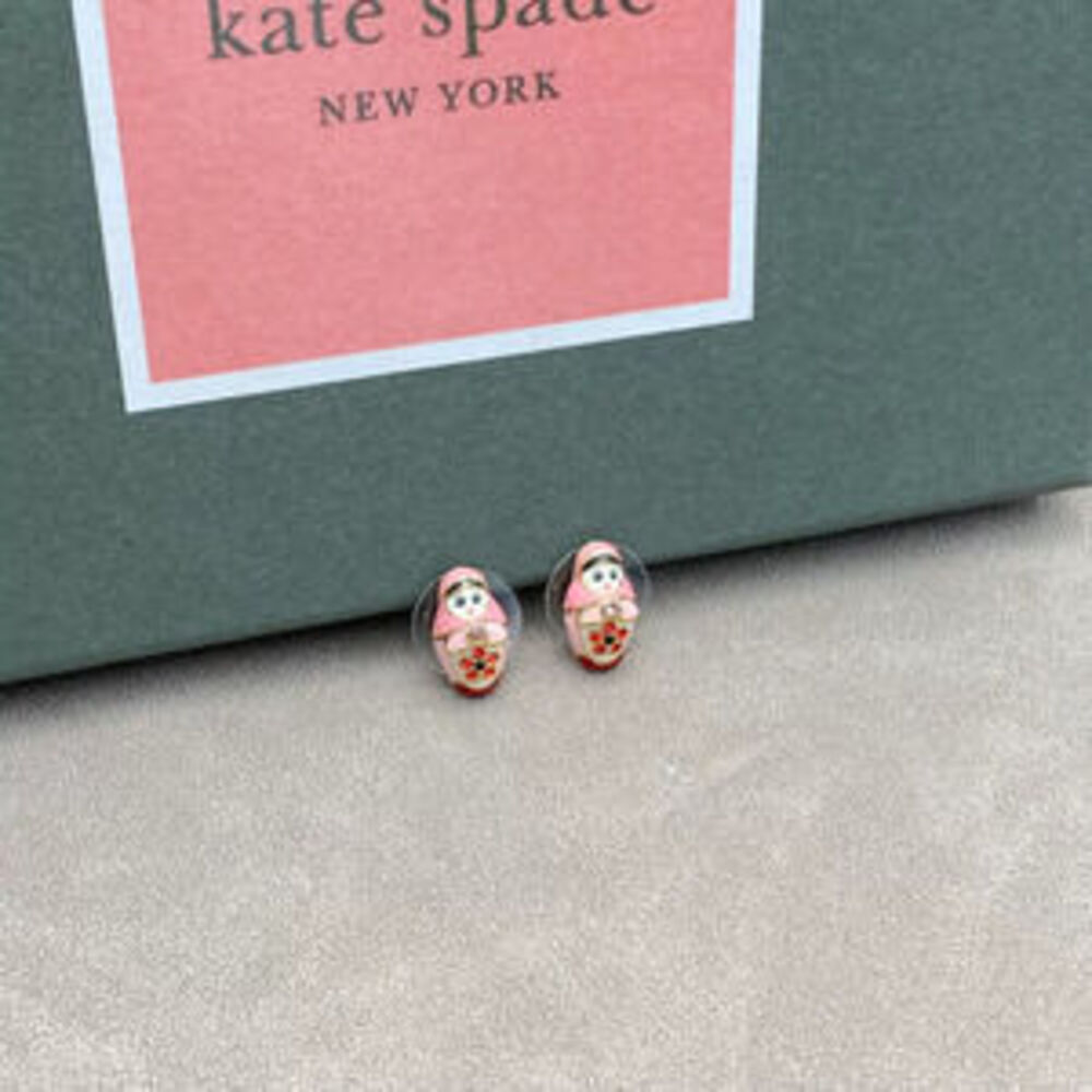 kate spade Handpainted Enamel Matryoshka Earrings - Picture 3 of 5